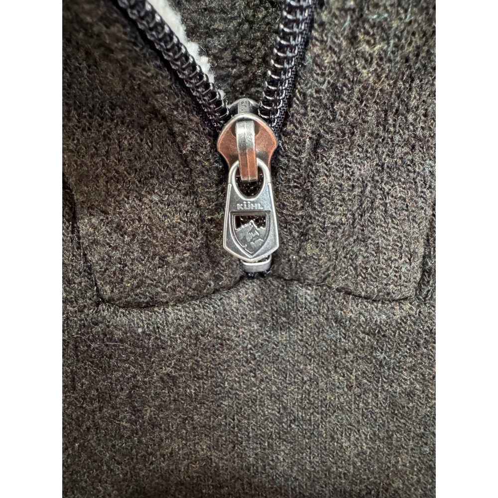 Kuhl Europa Men's 1/4 Zip Sz XL Charcoal Brown - Picture 7 of 10